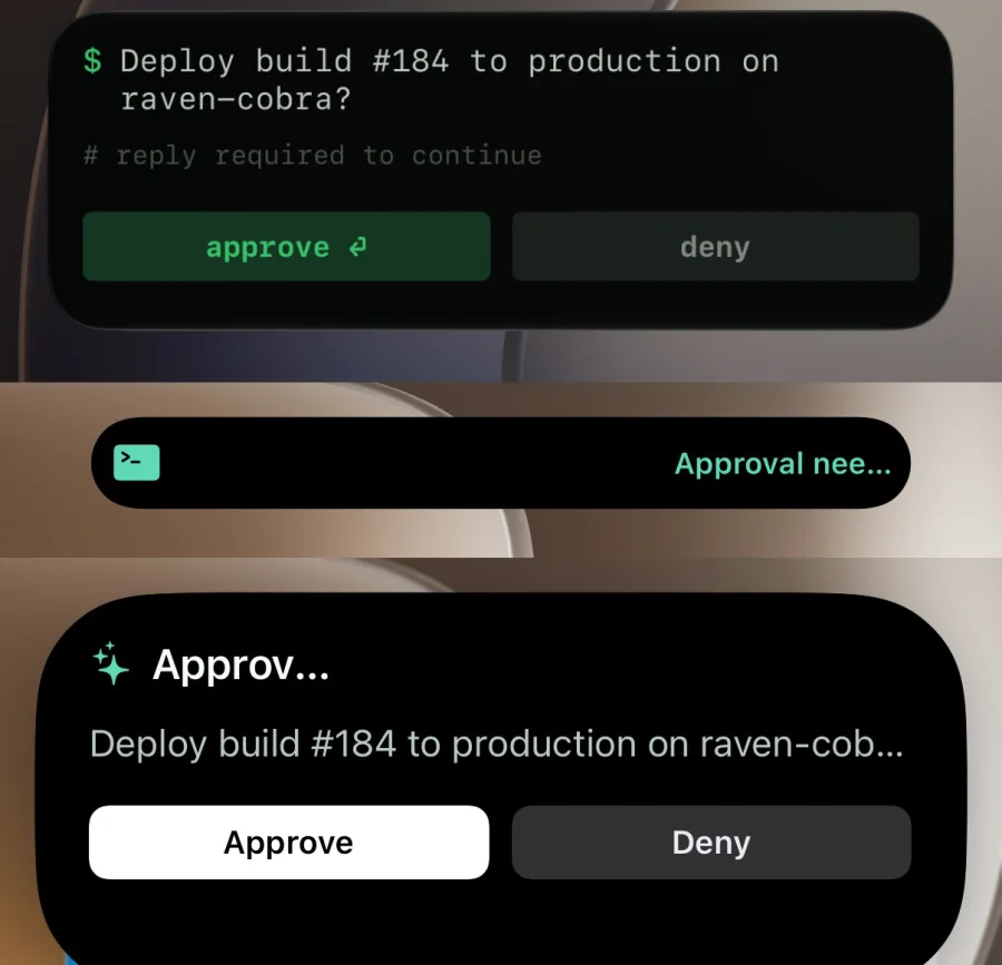 shell Live Activity on the Lock Screen and Dynamic Island