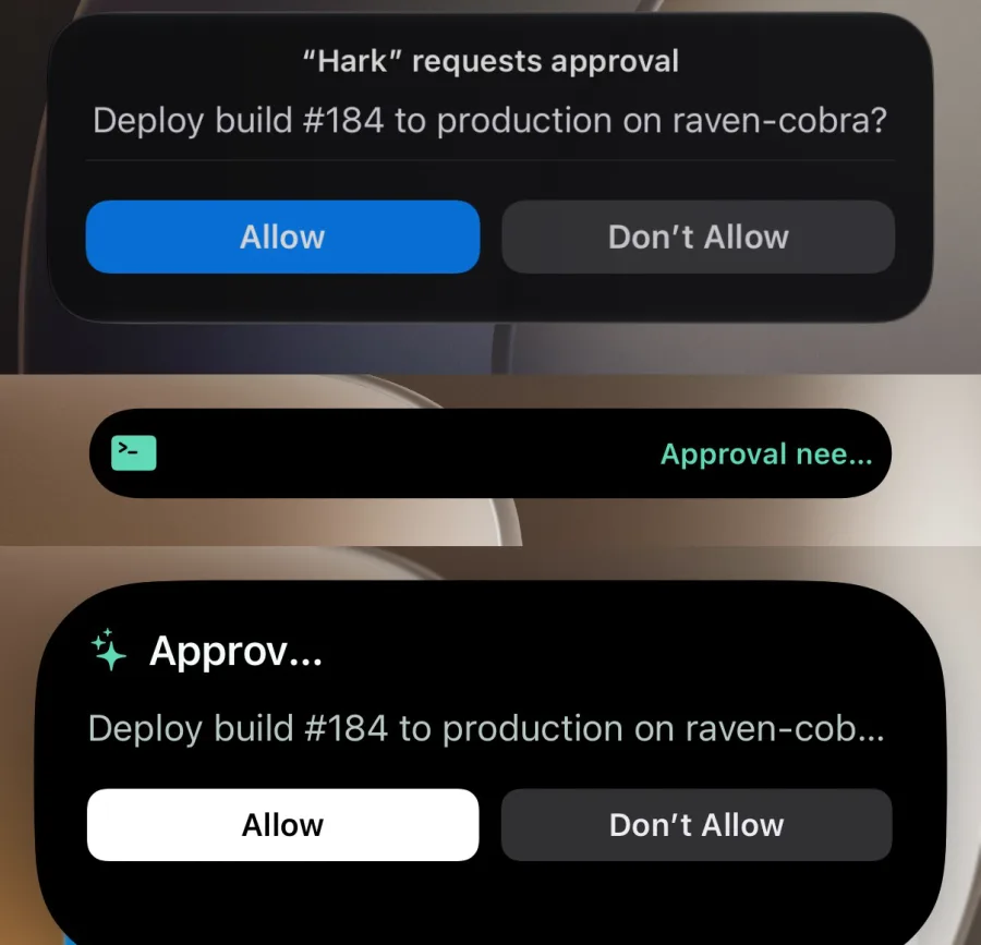 verdict Live Activity on the Lock Screen and Dynamic Island